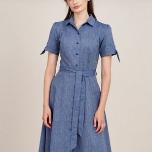 Linen a line dress size 34/ UK 8